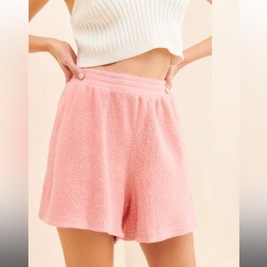 Sherpa Shorts - Pink - Size Large 💕